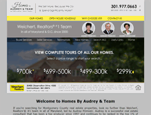 Tablet Screenshot of homesbyaudrey.com